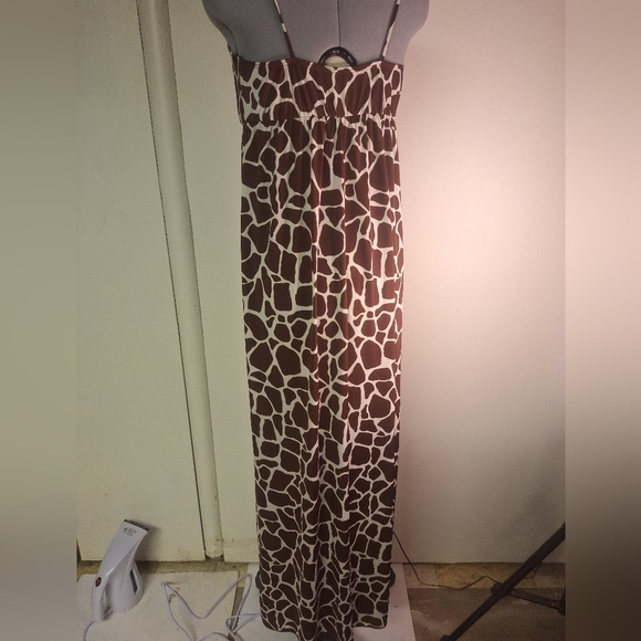 Star Vixon Animal Print Spegetti Strap Maxi Dress Size Small - Picture 4 of 6